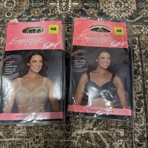 46B Exquisite Form Fully Extra Support Full Cover Wireless Bra 532 Black Beige 2